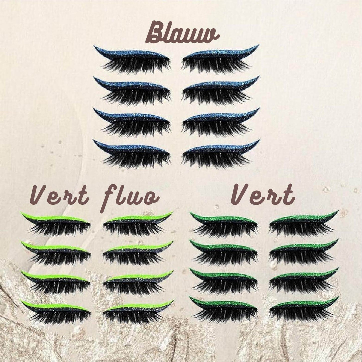EyeGlimmer™ - Stickers Réutilisables pour Eyeliner et Faux Cils