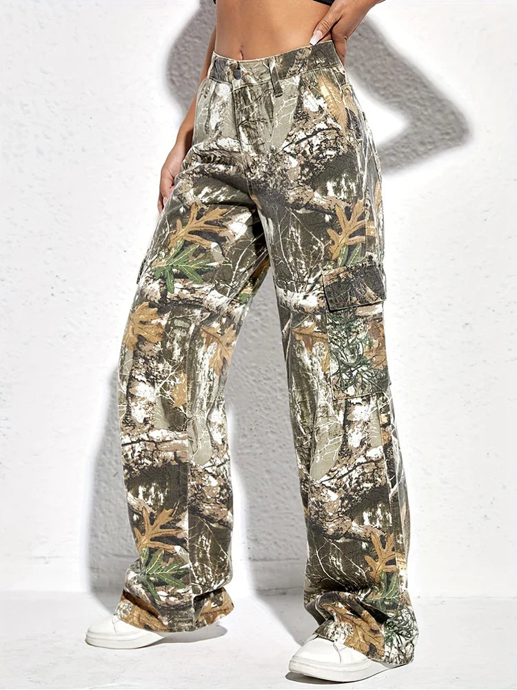 UrbanMove™ - Pantalon Denim Polyvalent à Imprimé Camouflage