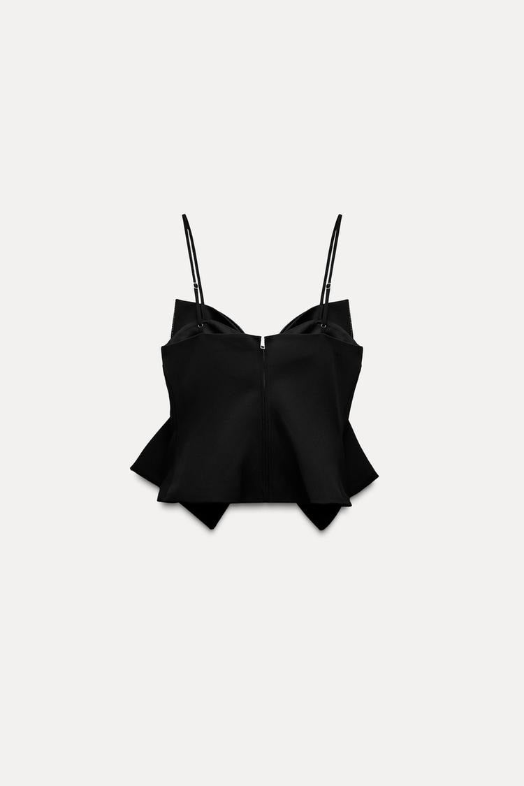 SparkleFit™ - Élégant Crop Top Avec Nœud Décoratif