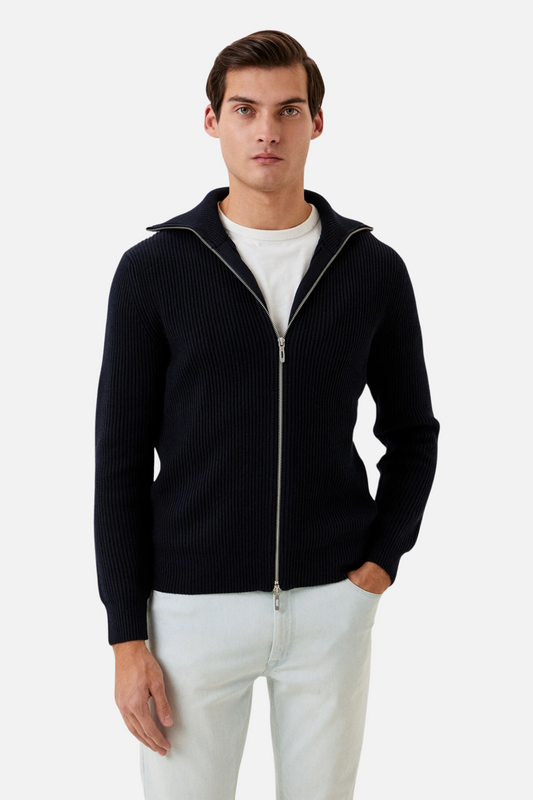 -50% Promotion | Gilet Zippé RibbedEase™ Pour Un Look Intemporel