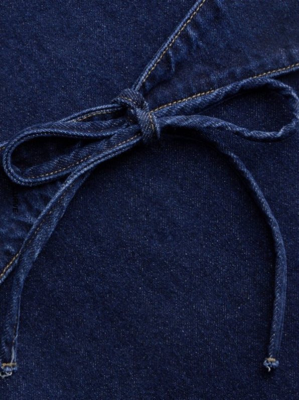 1+1 GRATUIT | DenimChic™ – Jean Taille Haute Tendance avec Nœuds