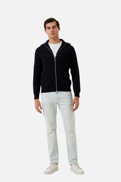 -50% Promotion | Gilet Zippé RibbedEase™ Pour Un Look Intemporel