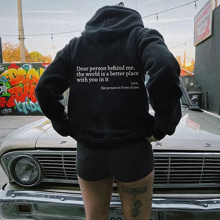 ChillPrint™ - Hoodie Stylé Avec Message au Dos
