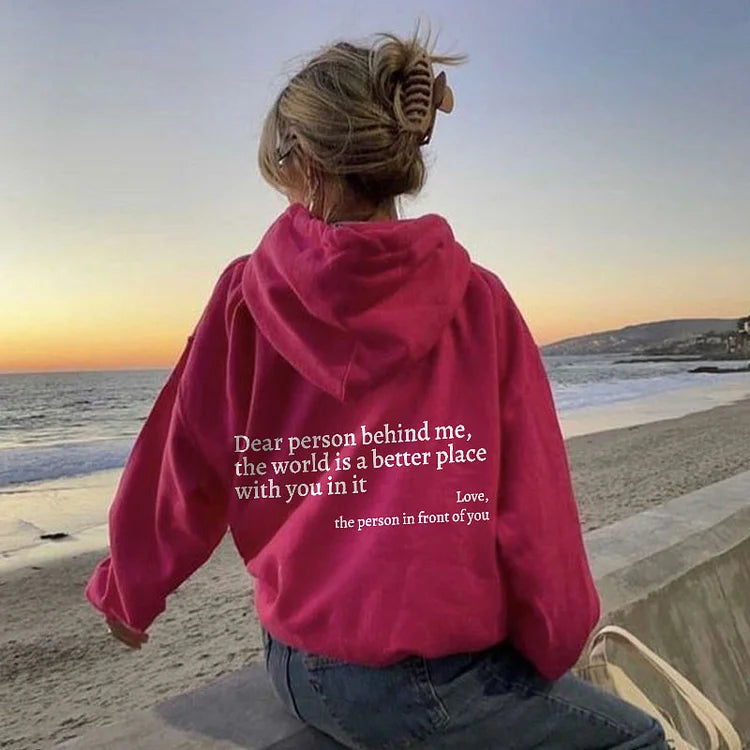 ChillPrint™ - Hoodie Stylé Avec Message au Dos