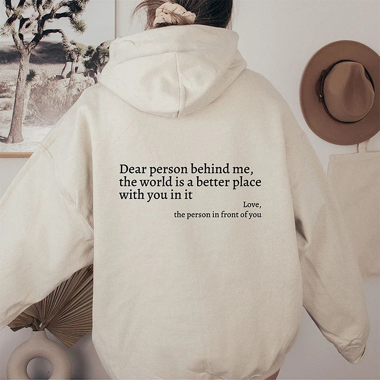 ChillPrint™ - Hoodie Stylé Avec Message au Dos