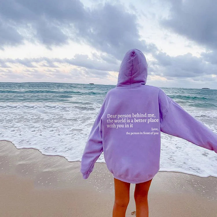 ChillPrint™ - Hoodie Stylé Avec Message au Dos