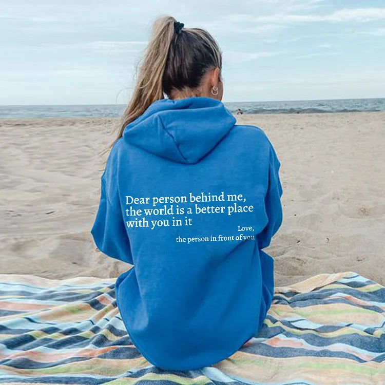 ChillPrint™ - Hoodie Stylé Avec Message au Dos