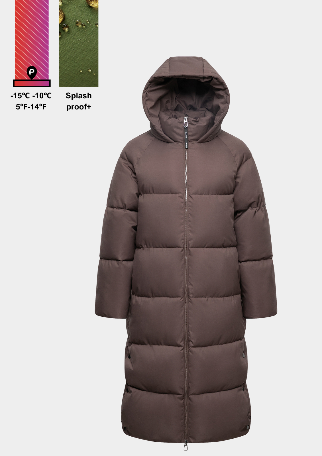 ThermaCoat™ - Manteau d'Hiver à Double Zip et Capuche