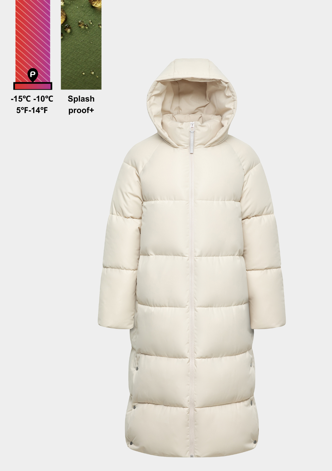 ThermaCoat™ - Manteau d'Hiver à Double Zip et Capuche