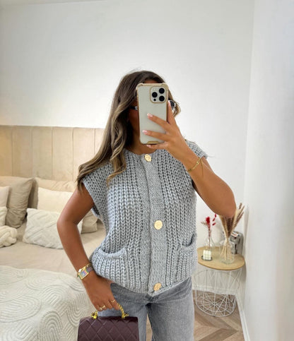 Gilet KnusKnit™ – Look Classique avec une Touche Moderne