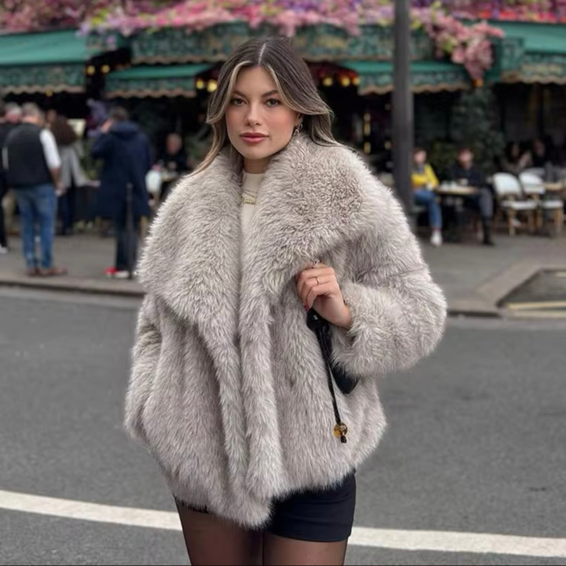WinterFaux™ - Manteau Confortable À Manches Longues Pour Femmes