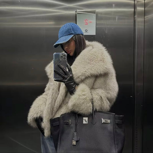 WinterFaux™ - Manteau Confortable À Manches Longues Pour Femmes