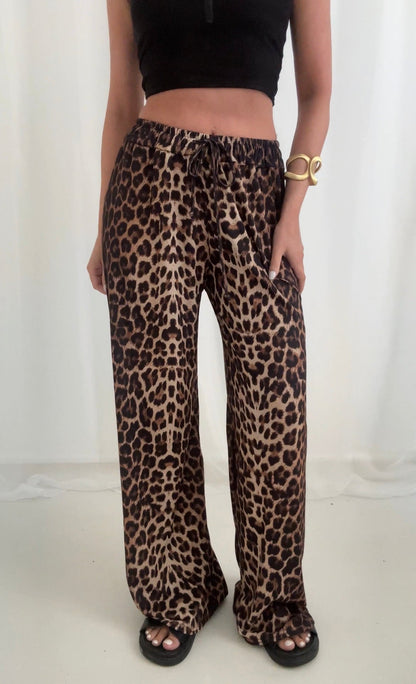 ChicSavage™ – Pantalon Élégant à Imprimé Léopard