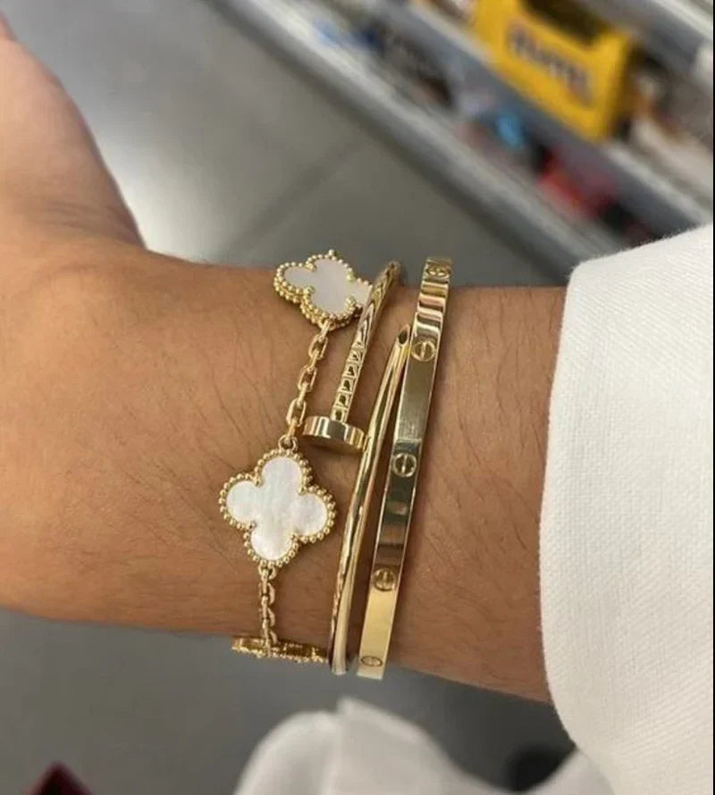 Harmonie Dorée™ - Magnifique Set de Bracelets de Luxe