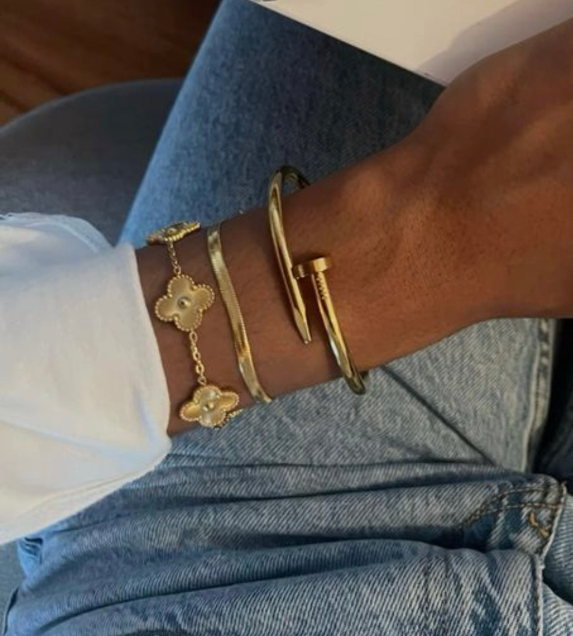 Harmonie Dorée™ - Magnifique Set de Bracelets de Luxe