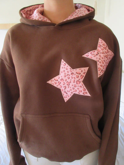 WildChic™ - Hoodie de Luxe avec Accent Étoile Léopard