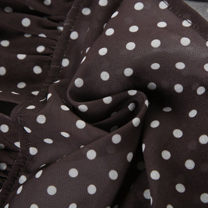 BackFlair™ Top À Pois Ludique Avec Dos Nu Séduisant