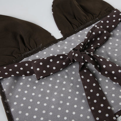 BackFlair™ Top À Pois Ludique Avec Dos Nu Séduisant