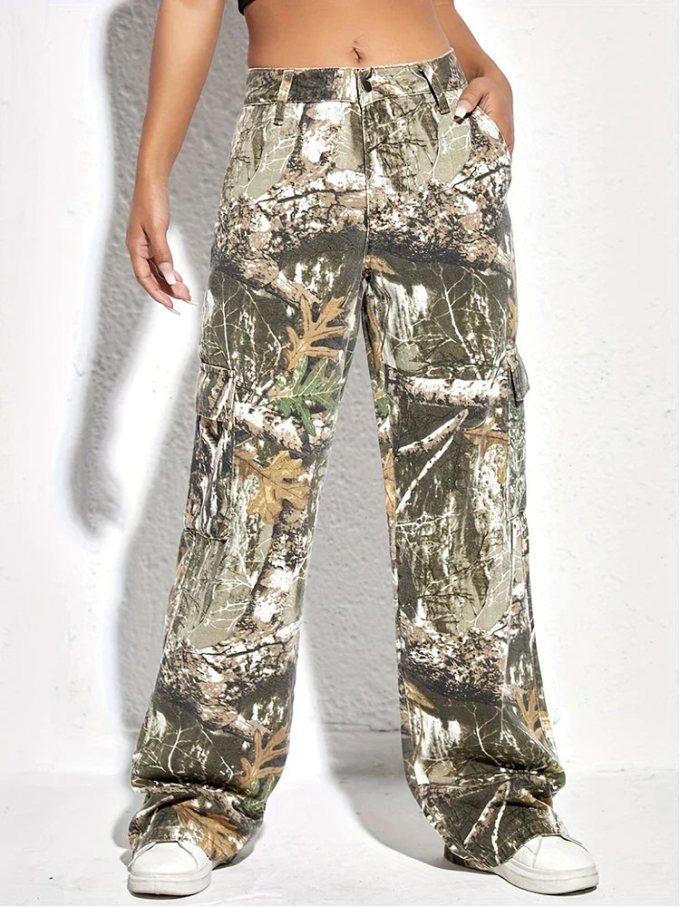 UrbanMove™ - Pantalon Denim Polyvalent à Imprimé Camouflage