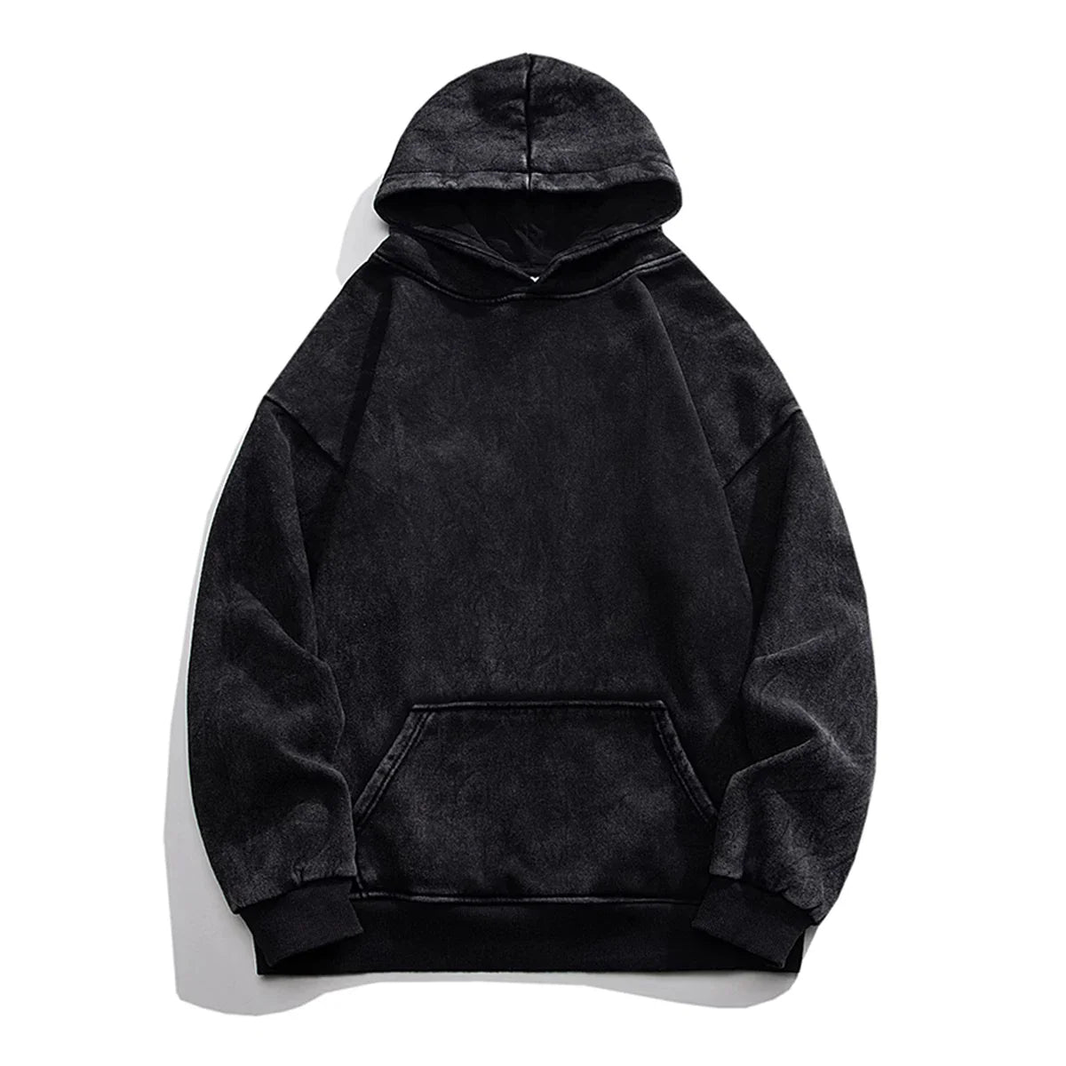 50 % de Réduction | Hoodie VitaShield™ Black Acid Wash