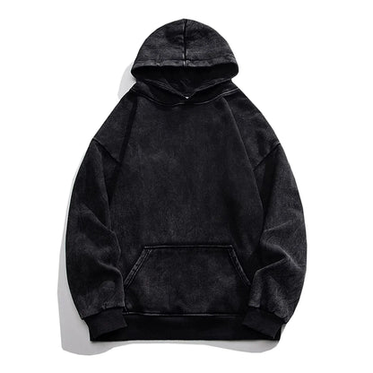 50 % de Réduction | Hoodie VitaShield™ Black Acid Wash