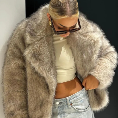 FurVerona™ Manteau Luxueux en Fausse Fourrure pour une Chaleur Élégante