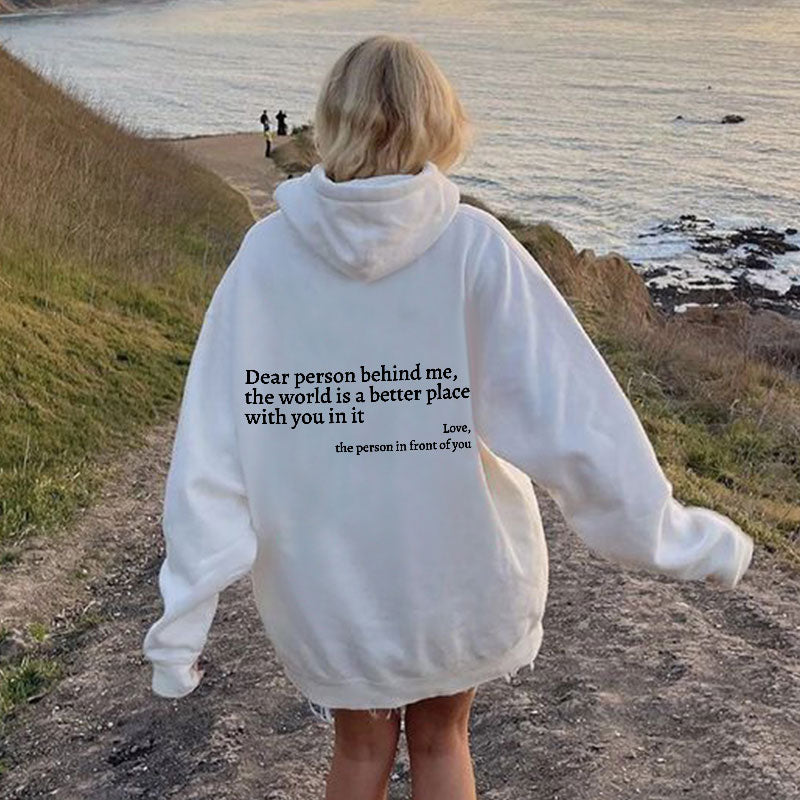 ChillPrint™ - Hoodie Stylé Avec Message au Dos