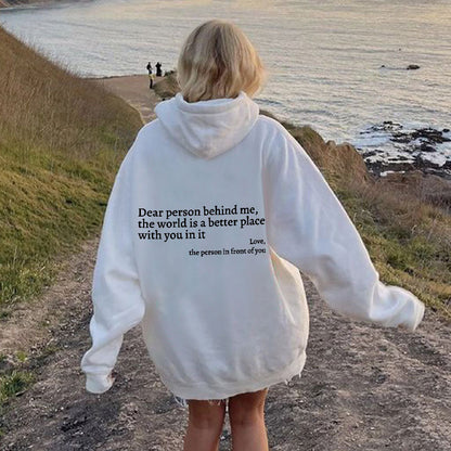 ChillPrint™ - Hoodie Stylé Avec Message au Dos