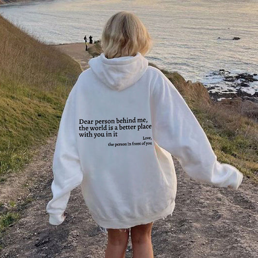 ChillPrint™ - Hoodie Stylé Avec Message au Dos