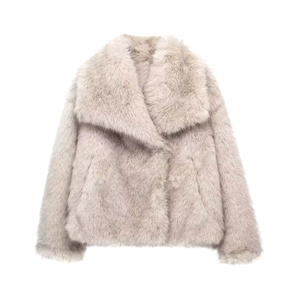 FurVerona™ Manteau Luxueux en Fausse Fourrure pour une Chaleur Élégante