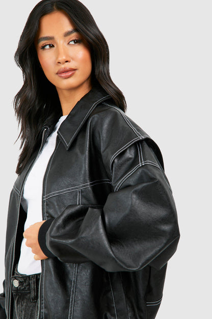MetroFit™ - Bomber Chic Décontracté à Coupe Oversize
