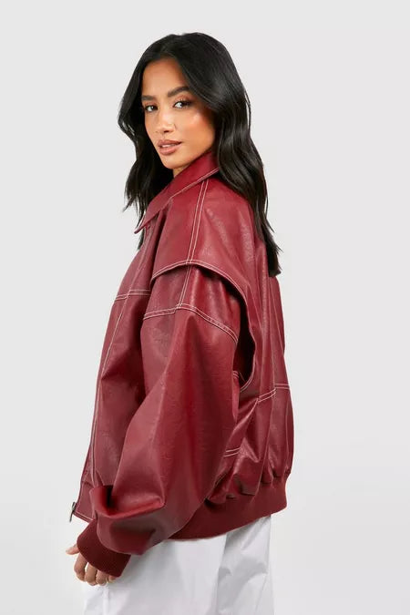 MetroFit™ - Bomber Chic Décontracté à Coupe Oversize