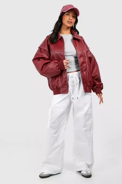 MetroFit™ - Bomber Chic Décontracté à Coupe Oversize