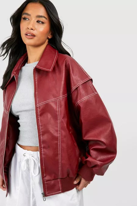 MetroFit™ - Bomber Chic Décontracté à Coupe Oversize