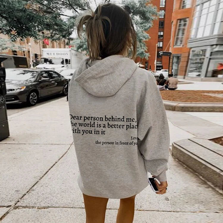 ChillPrint™ - Hoodie Stylé Avec Message au Dos