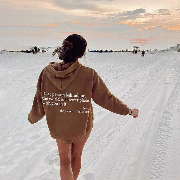 ChillPrint™ - Hoodie Stylé Avec Message au Dos