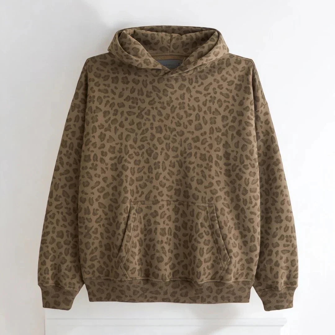 SavannahComfort™ Hoodie Tendance avec Imprimé Animal Audacieux