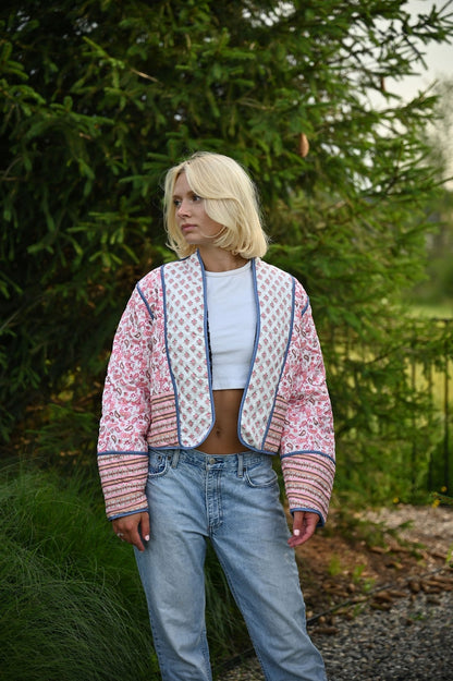 UrbanChic™ Veste Transition Élégante À Motif Patchwork