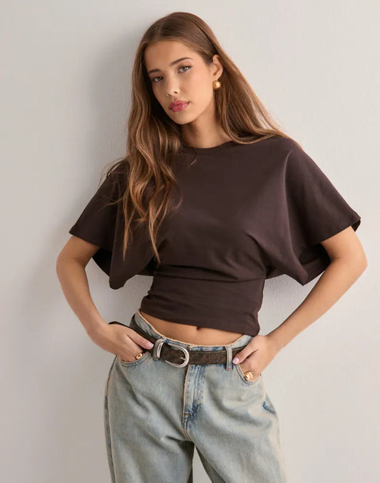 EasyChic™ - T-shirt à Manches Larges Légères et Tendance