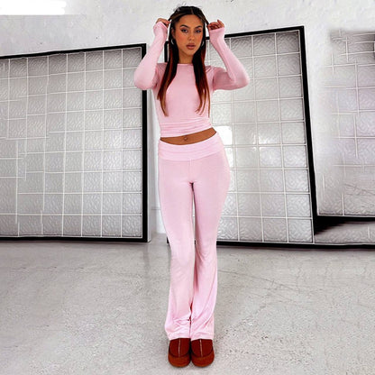 Ensemble Fashion Deux-Pièces TrendyTwee™ avec Pantalon Taille Haute