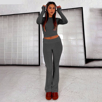 Ensemble Fashion Deux-Pièces TrendyTwee™ avec Pantalon Taille Haute