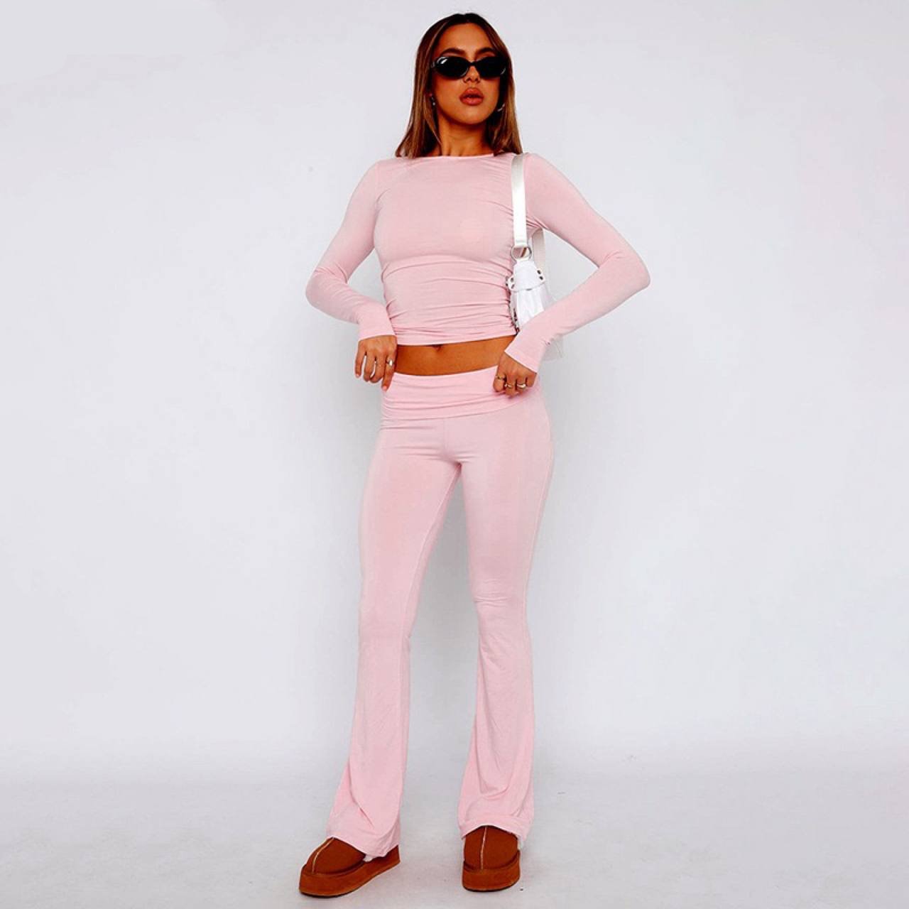 Ensemble Fashion Deux-Pièces TrendyTwee™ avec Pantalon Taille Haute