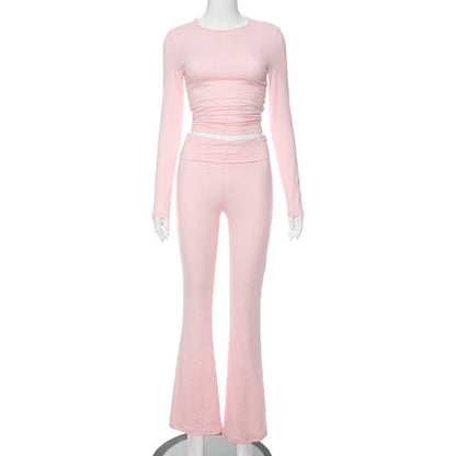 Ensemble Fashion Deux-Pièces TrendyTwee™ avec Pantalon Taille Haute