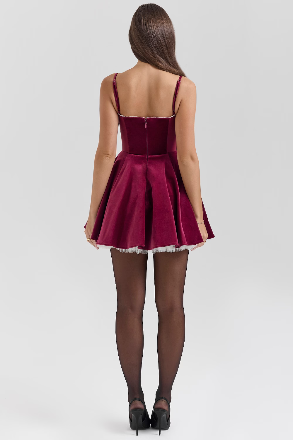Sophistiqué™ - Robe Tendance avec Finition Velours Luxueuse