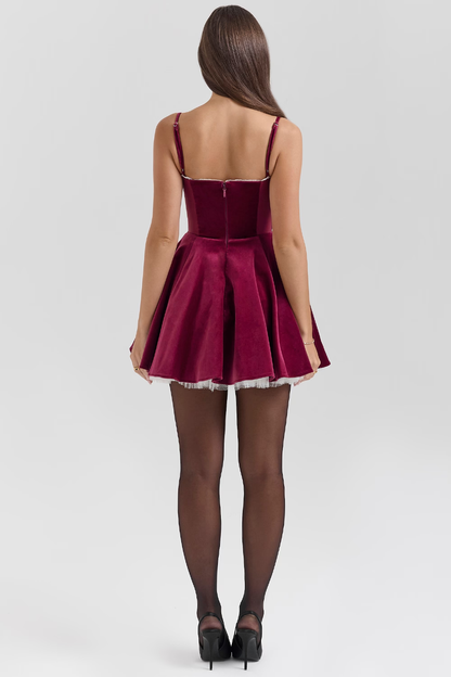 Sophistiqué™ - Robe Tendance avec Finition Velours Luxueuse