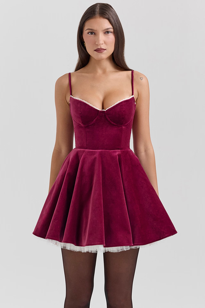 Sophistiqué™ - Robe Tendance avec Finition Velours Luxueuse