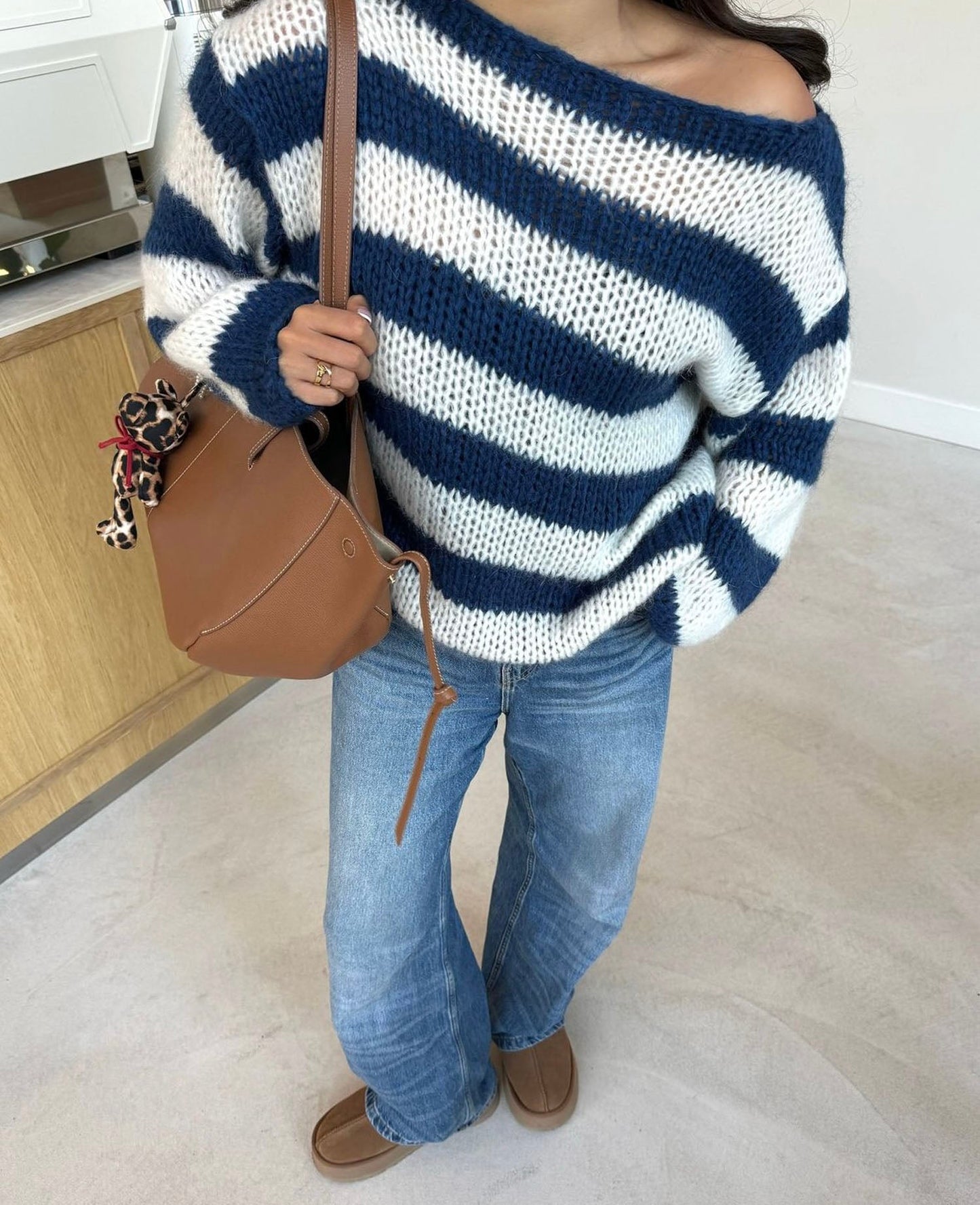 Pull Élégant À Rayures Subtiles StrikChic™